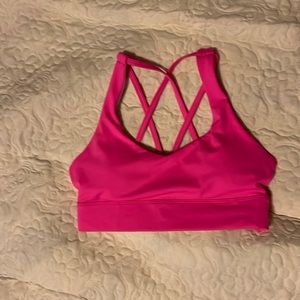 ZYIA hot pink light n tight strappy bra size S